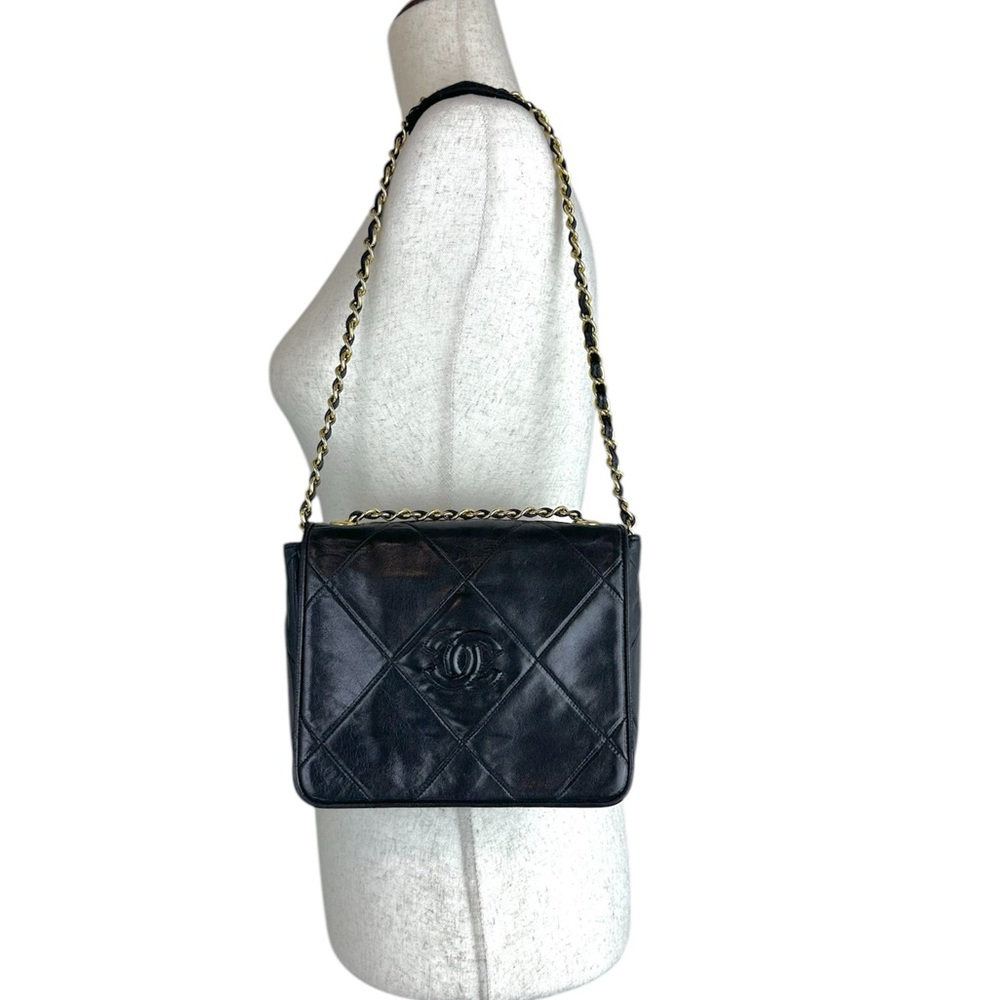 CHANEL CC Lambskin Mini Camera Chain Bag